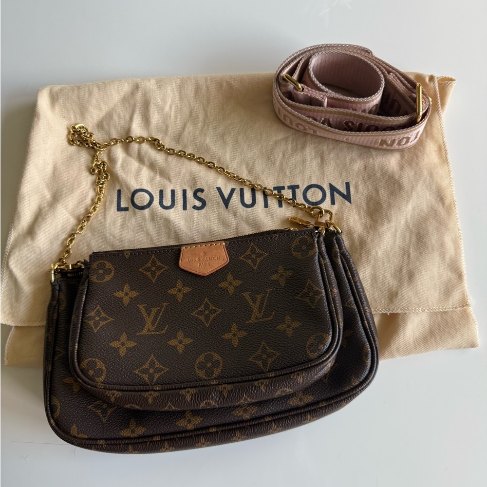 Louis Vuitton Brown Monogram Chain Bag